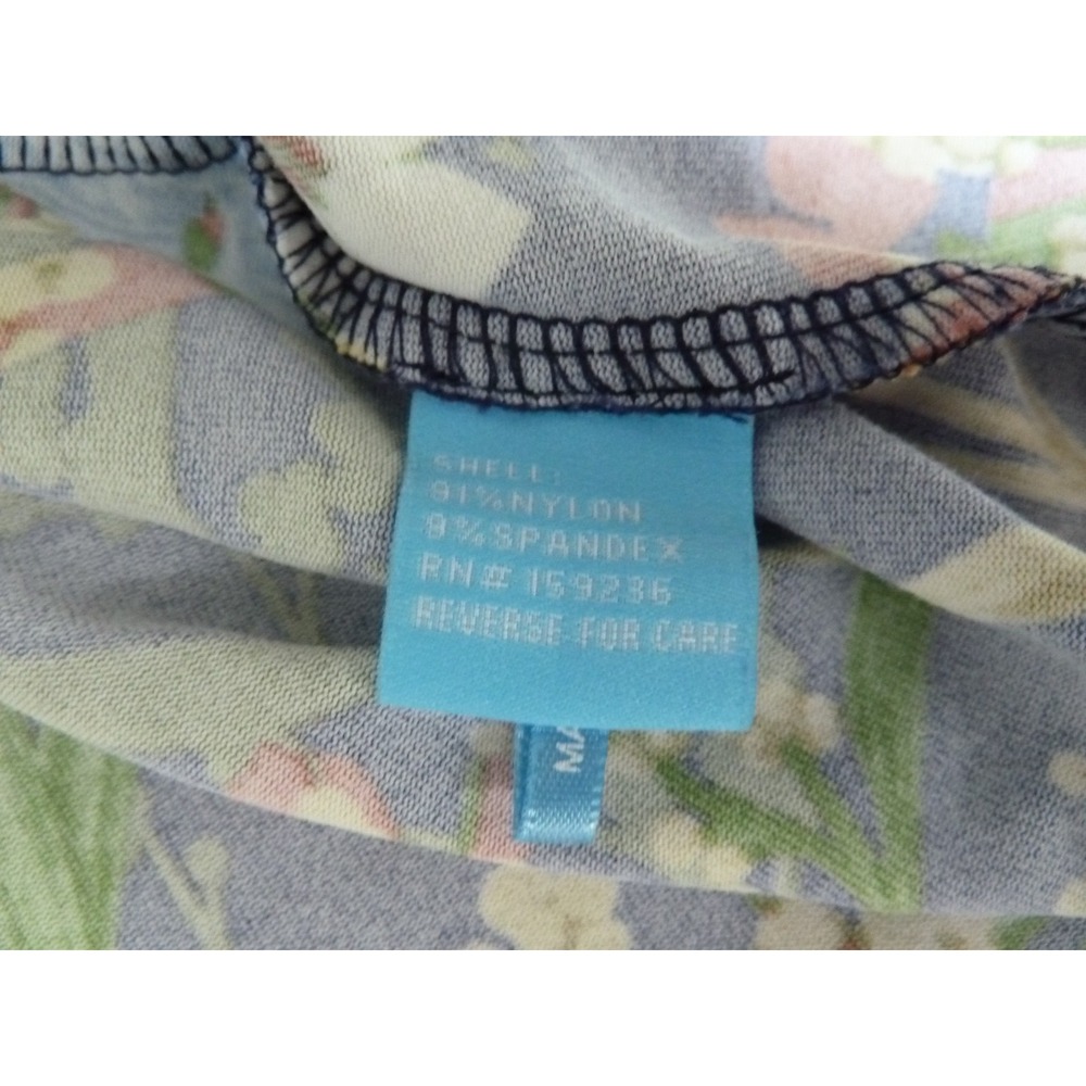 J. MCLAUGHLIN Sz XL, 14 Boatneck Dark Floral Pullover Catalina Cloth Top Office - Picture 6 of 8